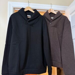 Men's Black and Brown Button-Up Shirts